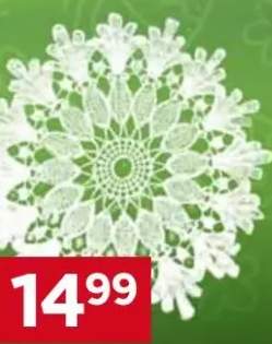 Ażurowa serwetka na koszyczek