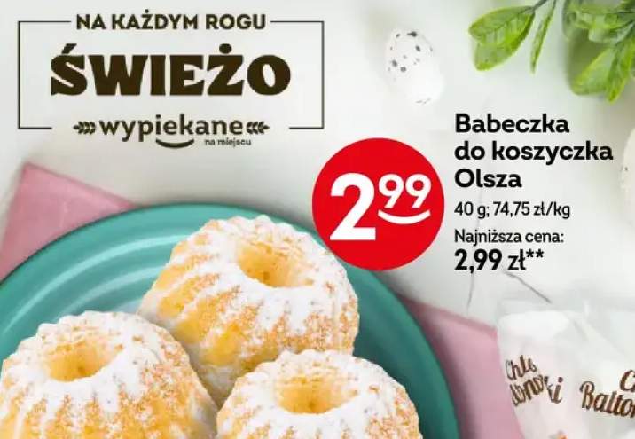 Babeczka do koszyczka Olsza