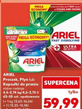 Proszek, płyn lub kapsułki do prania różne rodzaje