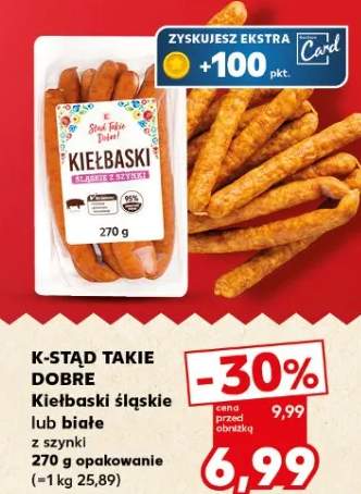 Kiełbaski śląskie lub białe z szynki