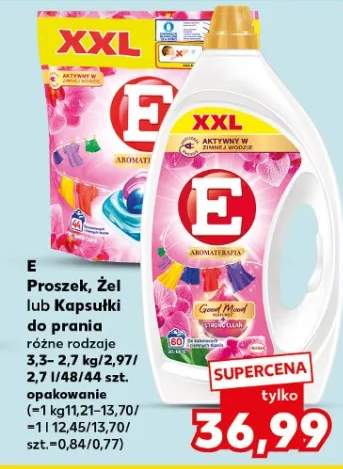 Proszek, żel lub kapsułki do prania różne rodzaje 3,3-2,7 kg/2,97l / 2,1 l/88/44 szt. opakowanie