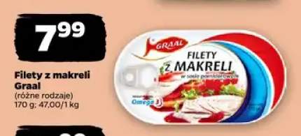 Filety z makreli Graal (różne rodzaje)