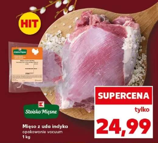 Mięso z udźca indyka opakowanie vacuum