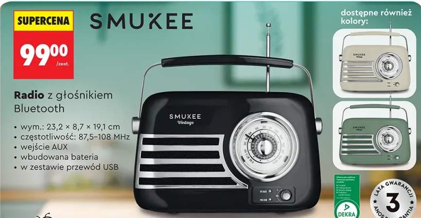 Radio z głośnikiem Bluetooth