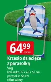 Krzesło dziecięce z parasolką