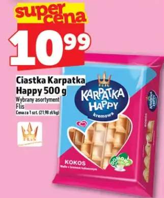 Ciastka Karpatka Happy 500g