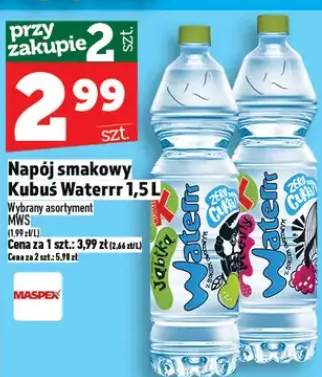 Woda smakowa Kubuś Waterrr