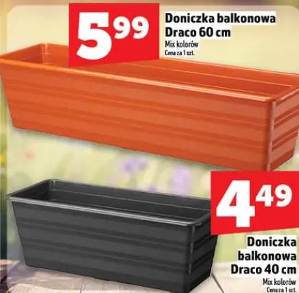 Doniczka balkonowa Draco 40 cm