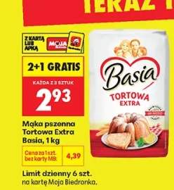 Mąka pszenna tortowa Extra Basia