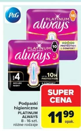 Podpaski higieniczne Platinum