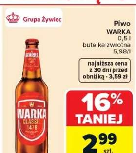 Piwo Warka Classic