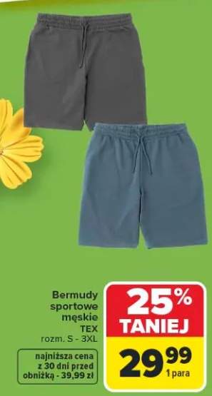 Bermudy sportowe męskie