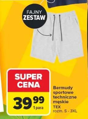 Bermudy sportowe techniczne męskie