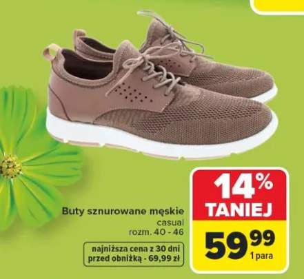 Buty sznurowane męskie casual