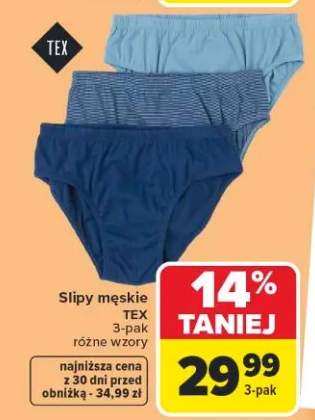 Slipy męskie różne wzory 3-pak