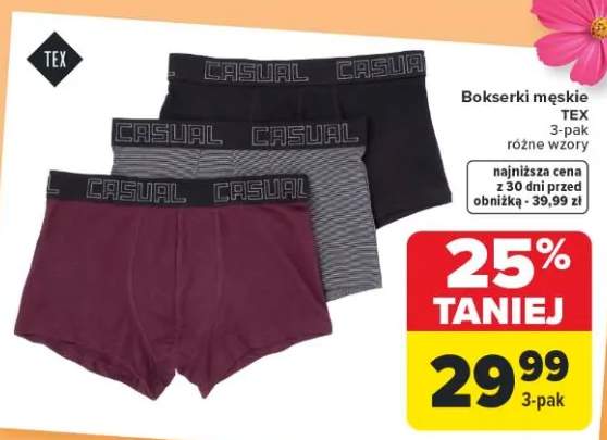 Bokserki męskie różne wzory 3-pak