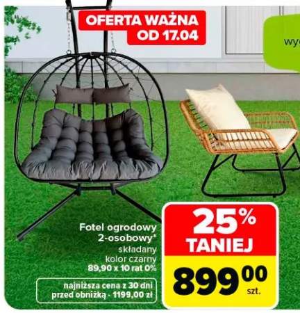 Fotel ogrodowy 2-osobowy