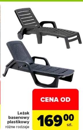 Leżak basenowy plastikowy różne rodzaje