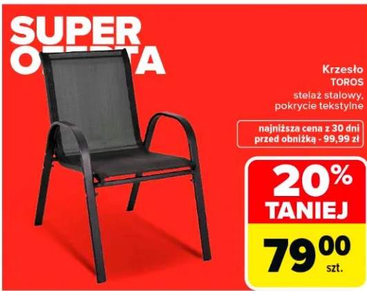 Krzesło stelaż stalowy, pokrycie tekstylne