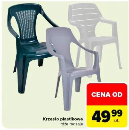 Krzesło plastikowe różne rodzaje