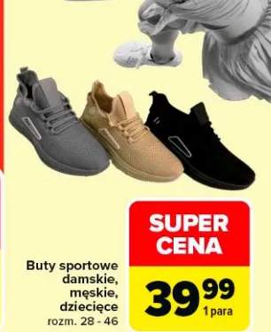 Buty sportowe damskie, męskie, dziecięce