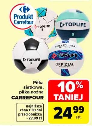 Piłka siatkowa, piłka nożna Carrefour