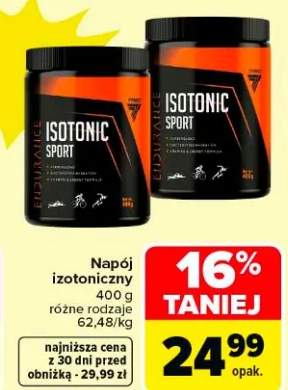 Napój izotoniczny różne rodzaje