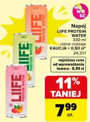 Napój Liife Protein Water różne rodzaje