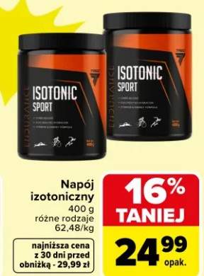 Napój izotoniczny różne rodzaje