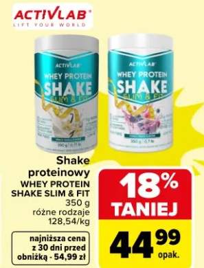 Shake proteinowy WHEY PROTEIN SHAKE SLIM & FIT