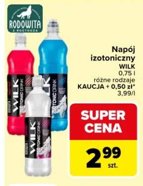 Napój izotoniczny różne rodzaje