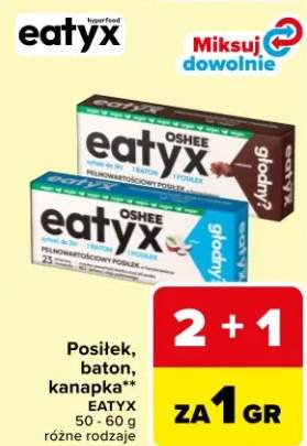 Posiłek, baton, kanapka różne rodzaje