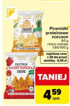 Piramidki proteinowe Popcrop różne rodzaje