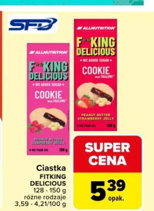 Ciastka FitKing Delicious różne rodzaje
