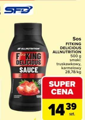 Sos FitKing Delicious Allnutrition różne rodzaje