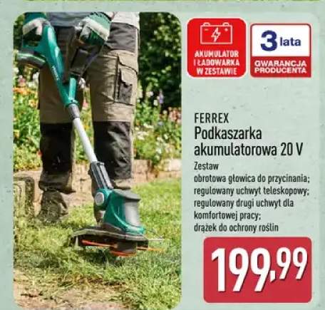 Podkaszarka akumulatorowa 20 V