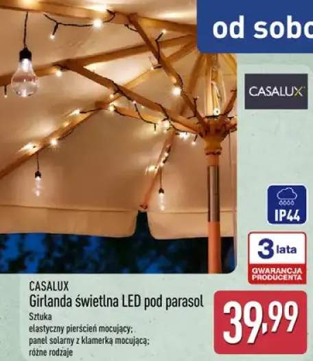 Girlanda świetlna LED pod parasol