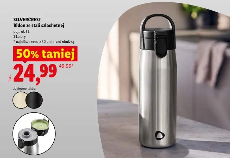 Bidon ze stali szlachetnej