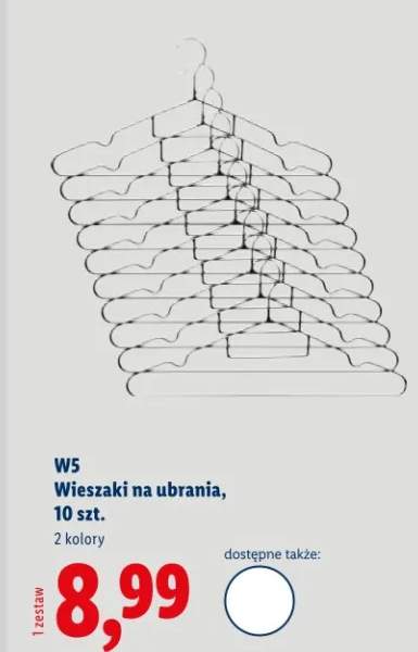 Wieszaki na ubrania 10szt.