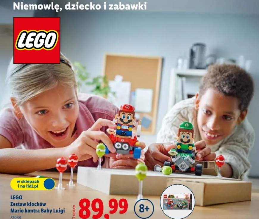 Zestaw klocków Mario kontra Baby Luigi