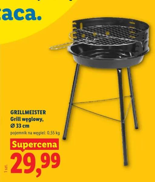 Grill węglowy, Ø 33 cm