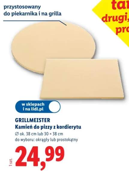 Kamień do pizzy z kordierytu