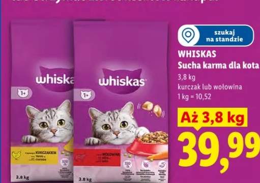 Sucha karma dla kota kurczak z wołowiną