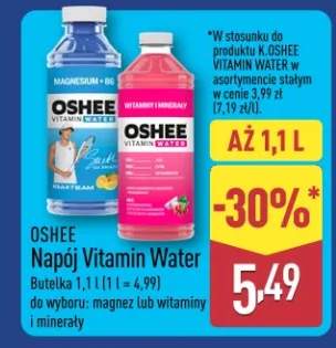 Napój Vitamin Water butelka 1 l do wyboru: magnez lub witaminy i minerały