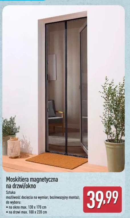 Moskitiera magnetyczna na drzwi/okno