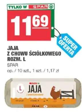 Jaja z chowu ściółkowego rozm. L