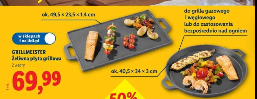 Żeliwna płyta grillowa