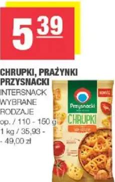 Chrupki, prażynki przekąskowe Intersnack wybrane rodzaje