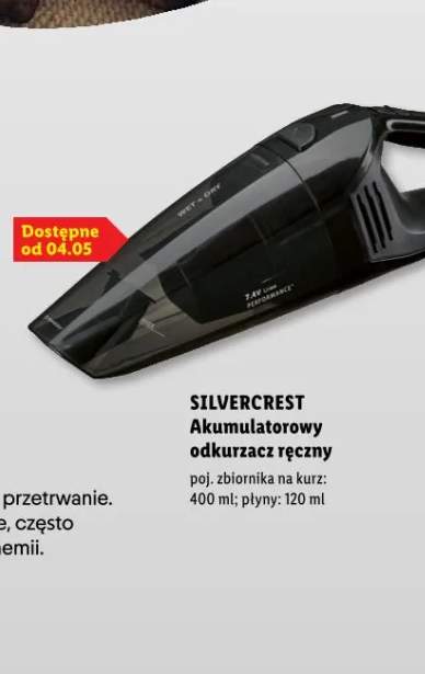 Akumulatorowy odkurzacz ręczny