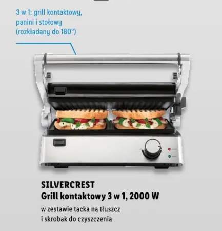 Grill kontaktowy 3 w 1, 2000 W